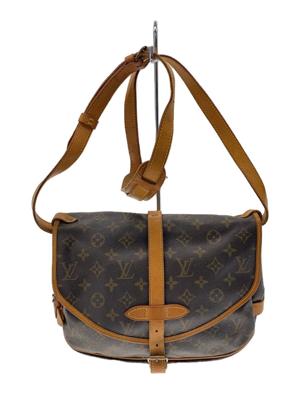 LOUIS VUITTON Saumur Canvas Brown